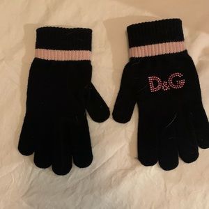 D&G kids sparkly mittens